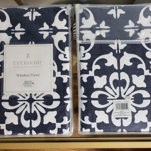 Everhome Okeo-tex rod pocket & back window panel Maritime blue 50 in. x 108 in.